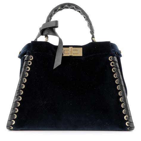 blue fendi peekaboo|fendi peekaboo suede.